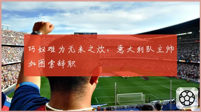 巧妇难为无米之炊，意大利队主帅加图索辞职